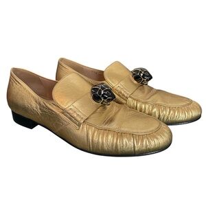 VALENTINO Garavani Black Panther Smoking Slippers Loafers Flats \\ 38